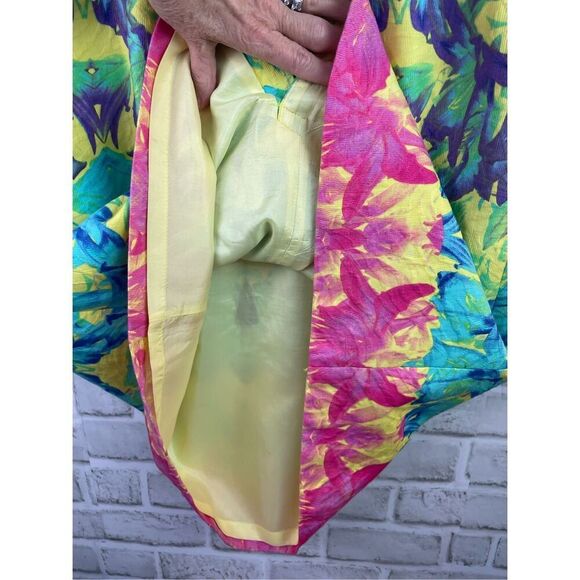 Muse Sleeveless Floral Dress Rainbow Colors Size 12 - Picture 6 of 8